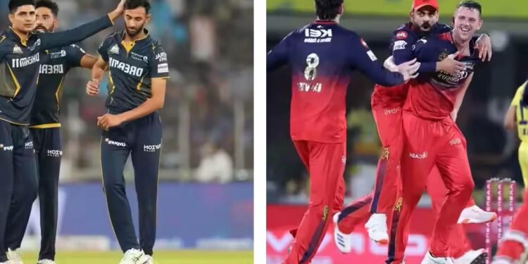 royal challengers bengaluru vs gujarat titans match scorecard